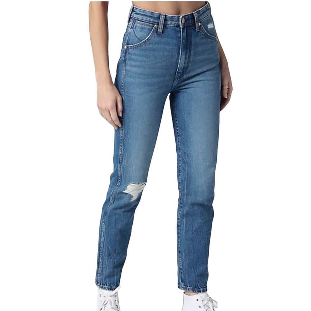 Wrangler Walker 677 High Rise Slim Blue Jeans Size 29 NEW